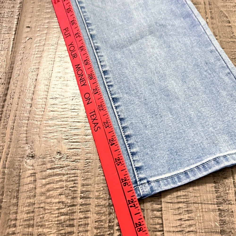 DG2 by Diane Gilman Light Blue Floral Embroidered Jeans - Picture 8 of 13